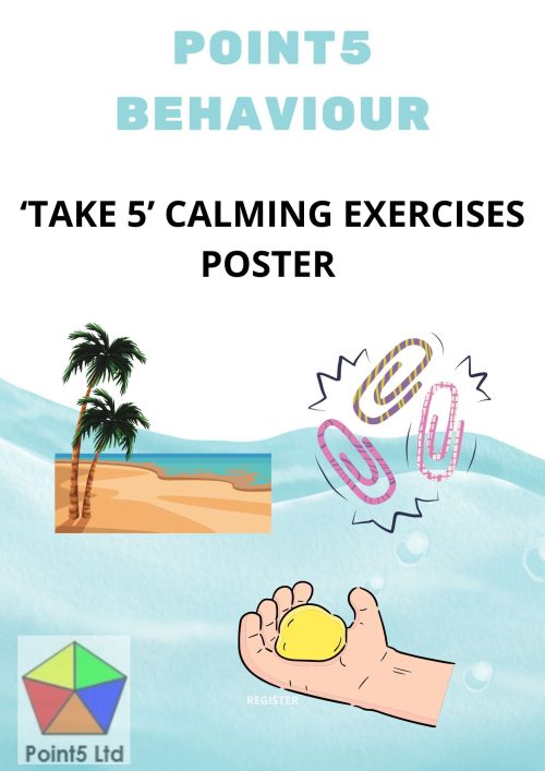 'Take 5' Calming Exercises Poster